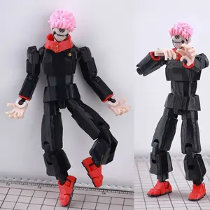 9L3D Printed Jujutsu Kaisen Ryomen Sukuna Lucky Dummy 13 Anime Multi-Jointed Shapeshift Toys Action Figures Mannequin Model