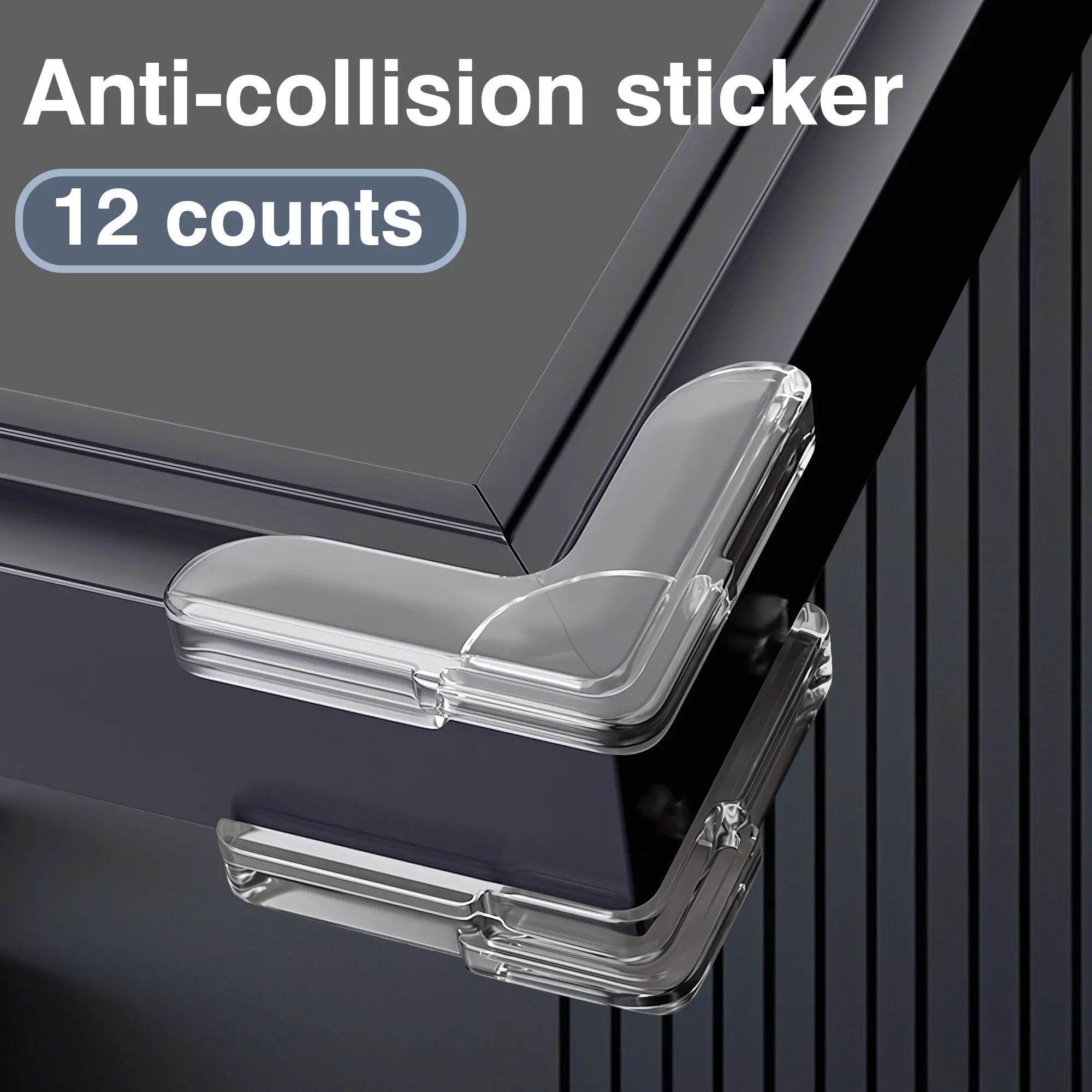 12 Counts Safety Corner Protectors Guards, Clear Soft Table Corner Protectors for Baby Proofing Furniture, Kids Safety Corner Protectors for Against Sharp Corners, Table Corner Protection