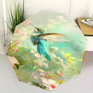 Auto Open Close Windproof Umbrella, Butterfly Dance Pattern, Portable Folding Design, Lightweight for Men and Women, Perfect Gift