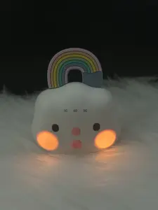 Smily Mia Portable Baby Soother with Night Light – White Noise Sound Machine for Crib & Travel, 5 Shushing & 9 Relaxing Sounds, 40-Hour Playtime, Auto-Off Timer, Memory Function, Adjustable Strap – Newborn Essentials for Sleep & Crying Relief