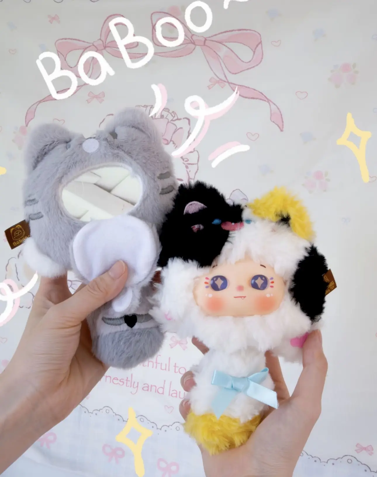 (022）-Boboo Meow CombGlow-comb&mirror sets soft toy series