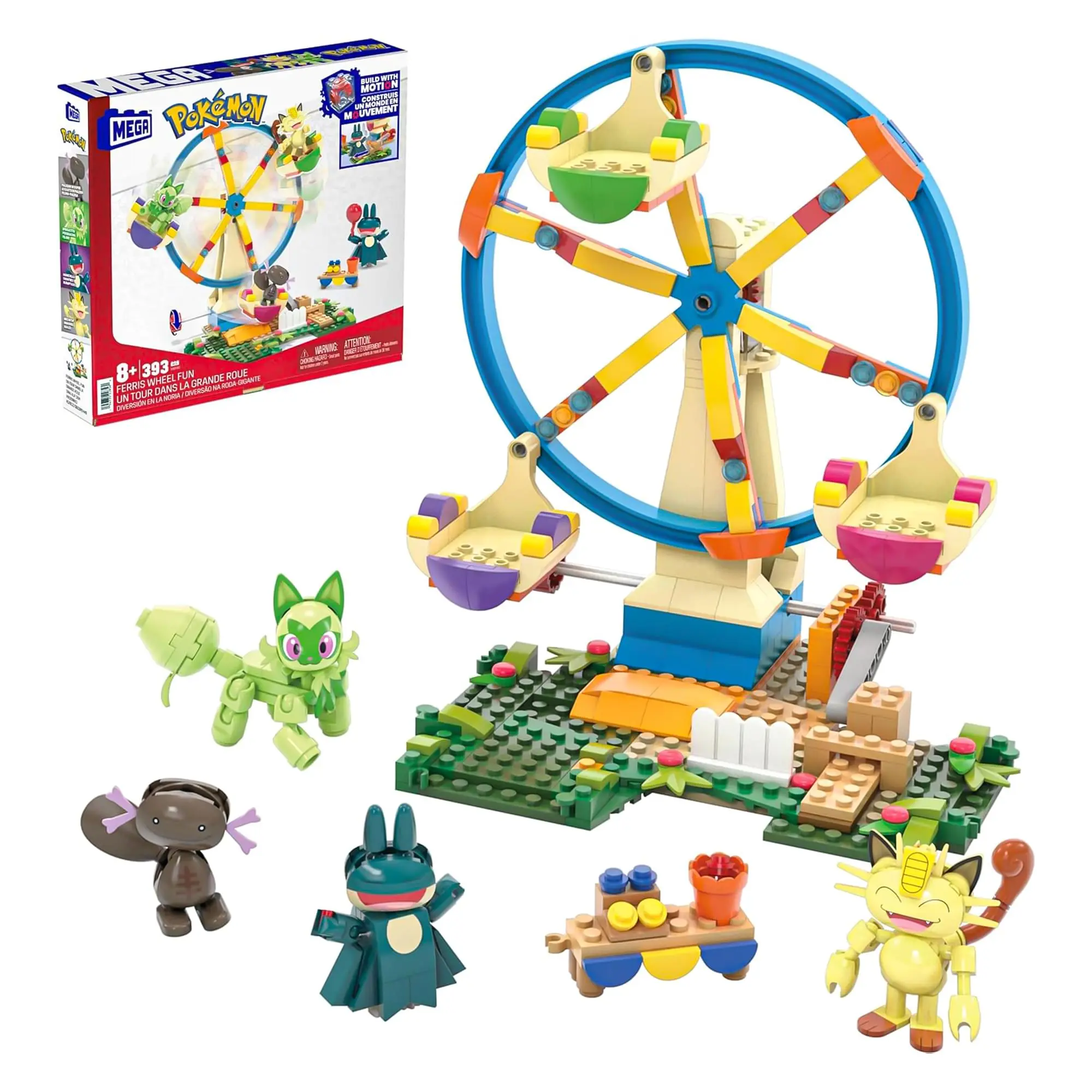 MEGA Construx Pokemon Ferris Wheel Fun 393-Piece Building Set