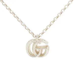 Pre-owned Gucci Arabesqe GG AG 925 Silver Necklace