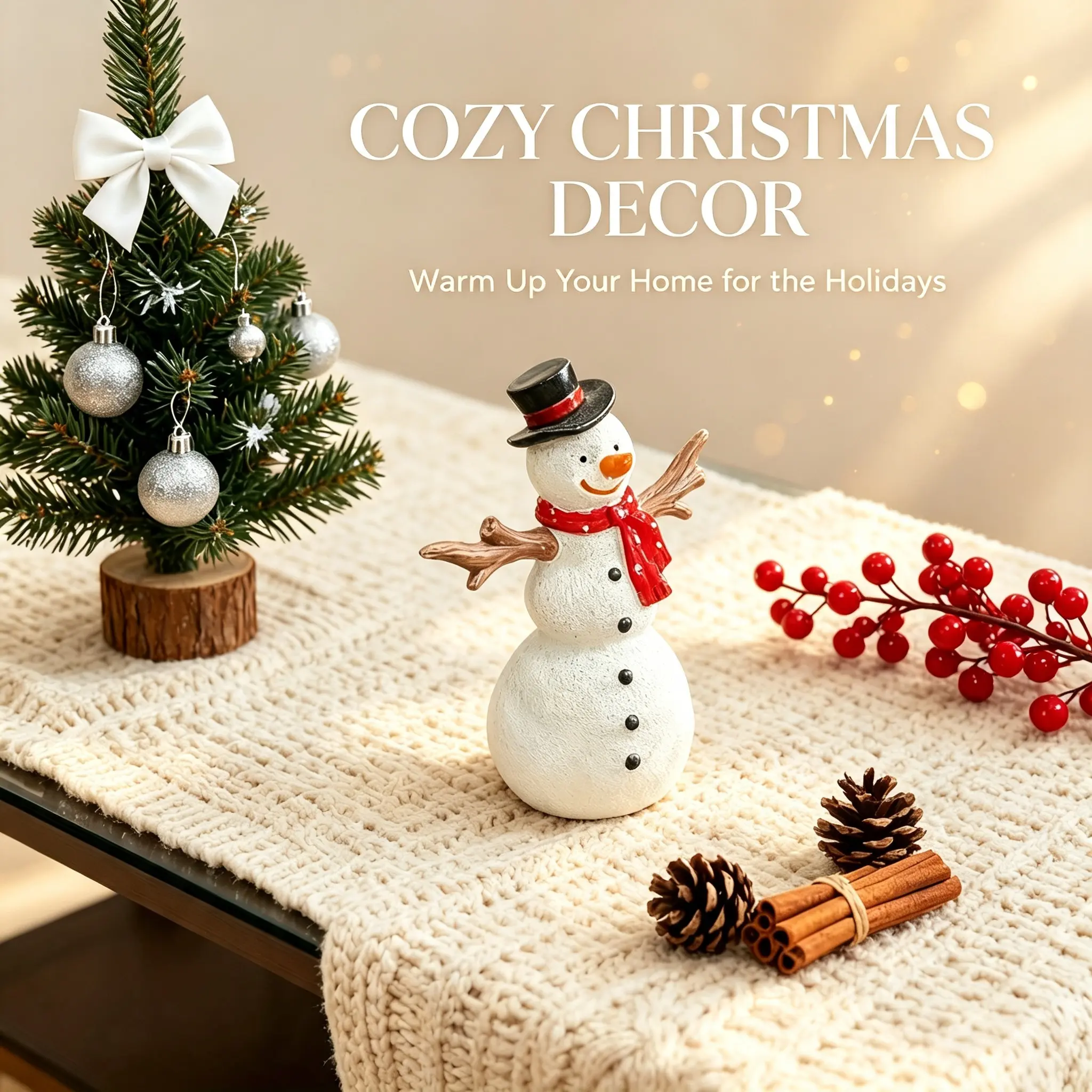 Christmas Hat Snowman Christmas Decoration, Festive Home Party Ornament