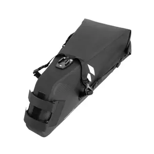 ROCKBROS RideMate 100% Waterproof Bike Tail Bag 13L - Large Capacity, Roll-top Design, Reflective Logo, Polyester Fabric, Ideal for Long-distance Cycling