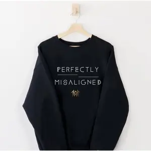 Perfectly Misaligned Sleep Token T-Shirt Sweatshirt, Sweatshirt- Black Graphic Crewneck, Fan Gift, Streetwears