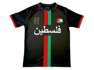 Palestine Jersey Special Edition Black/White Soccer Jersey, Vintage Soccer Jersey, FootballFashion, SoccerUniform, Retro Soccer Shirt, Gift for Men, Unisex