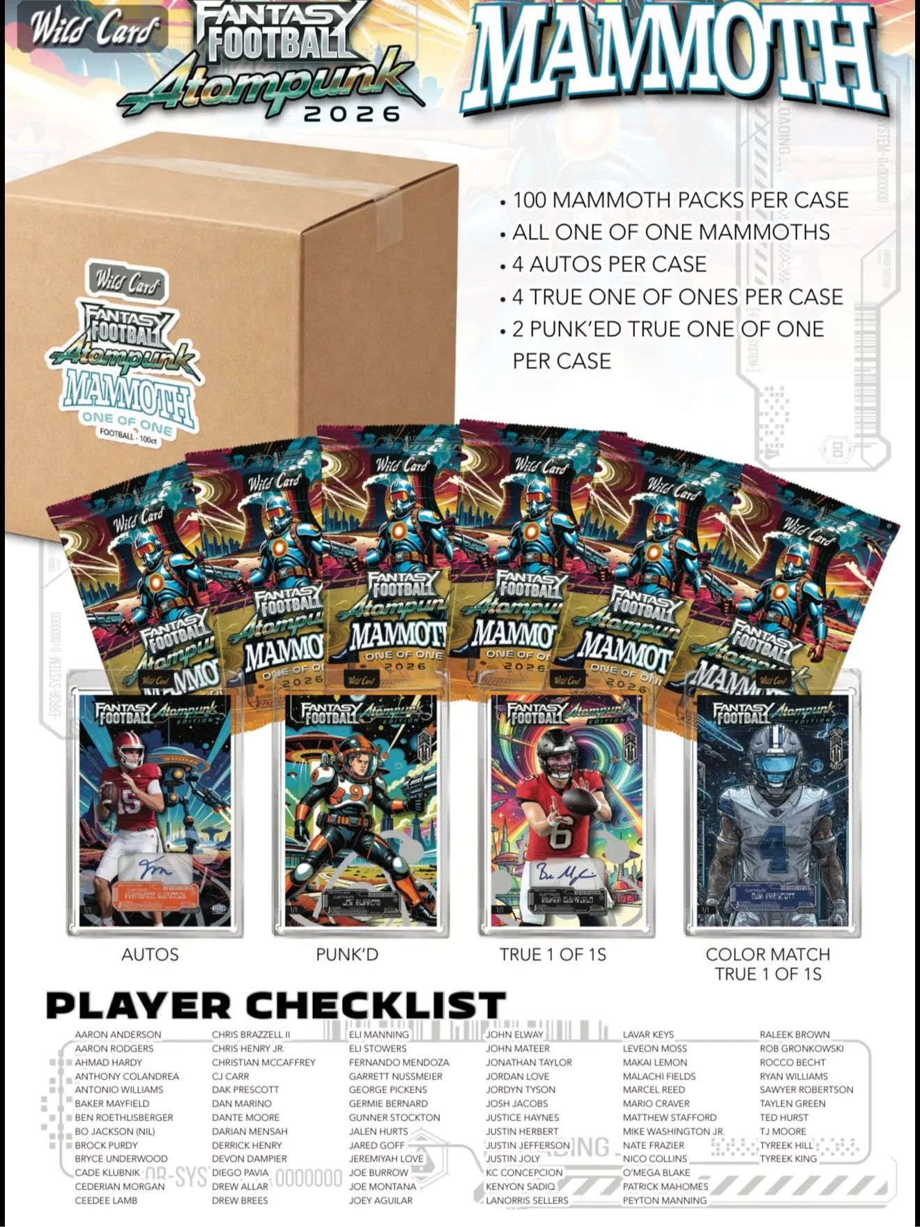 2026 Wildcard Fantasy Football Atompunk Mammoths