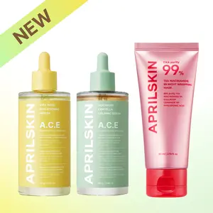 [APRILSKIN Official] Face-to-Body Even Tone-to-Glow Routine SetㅣA.C.E. 3-SECOND Soothing & Brightening Serum Duo & TXA Niacinamide Overnight Wrapping Mask | Kojic Acid & Vitamin C for Uneven Skin Tone | Skincare Collagen | Glass Glow Skin