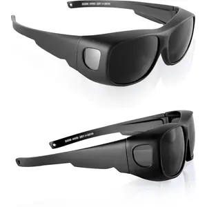 IR 5.0 Welding Glasses, Wrap-around Welding Goggles, Anti-scratch Welding Lens, UV Protection, Meet ANSI/ISEA, OSHA, Black outdoorfun