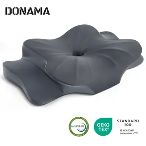 DONAMA Cervical Pillow for Neck and Shoulder Pain Relief Cooling Contour Memory Foam Dual-Height Ergonomic Support with Removable Pillowcase CertiPUR-US Certified