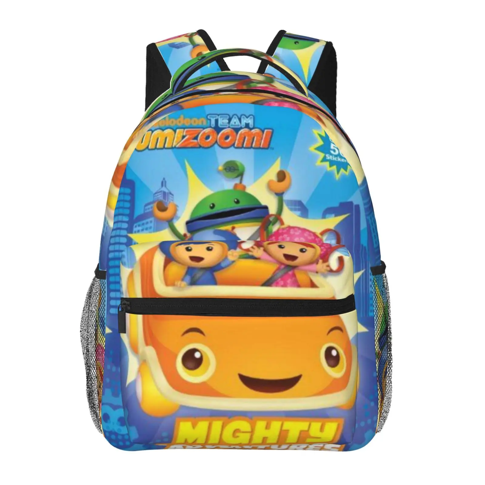Team Umizoomi Full-Wrap Graphic Backpack - Large Capacity, Padded Strap, Back to School Haul Essential for Teens - Outdoor Weekend Trips, Office, Laptop-Carrying Casual Bag Gift, Oxford Cloth, Daily Commute, Bold Graphic Element Backpacks, Campus Life, Ca