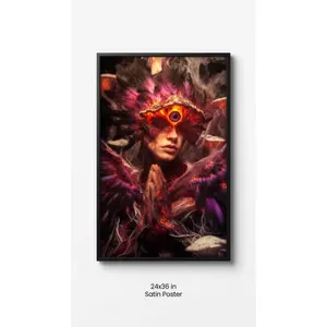 Ember Spore Phoenixkin -Satin Posters