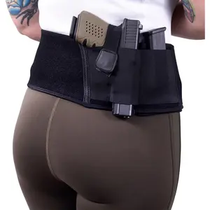 Concealed Carry Neoprene Belly Band Vest Holster, IWB Waist Band Holder, Free Zip Wallet Included, Fits Up to 45” Waist, for Men and Women