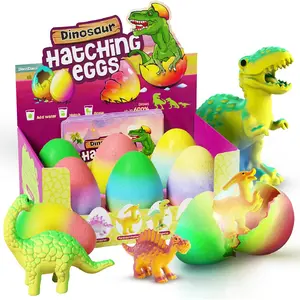 Dinosaur Hatching Surprise Eggs - Children's Easter Basket Filler - 6-Pack, Can Grow to 600% Size - Dinosaur Egg Toys, Suitable for Boys and Girls Aged 3-8 - Gift Idea, Party Favors - Gifts for Girls Aged 3, 4, 5, 6, 7, 8