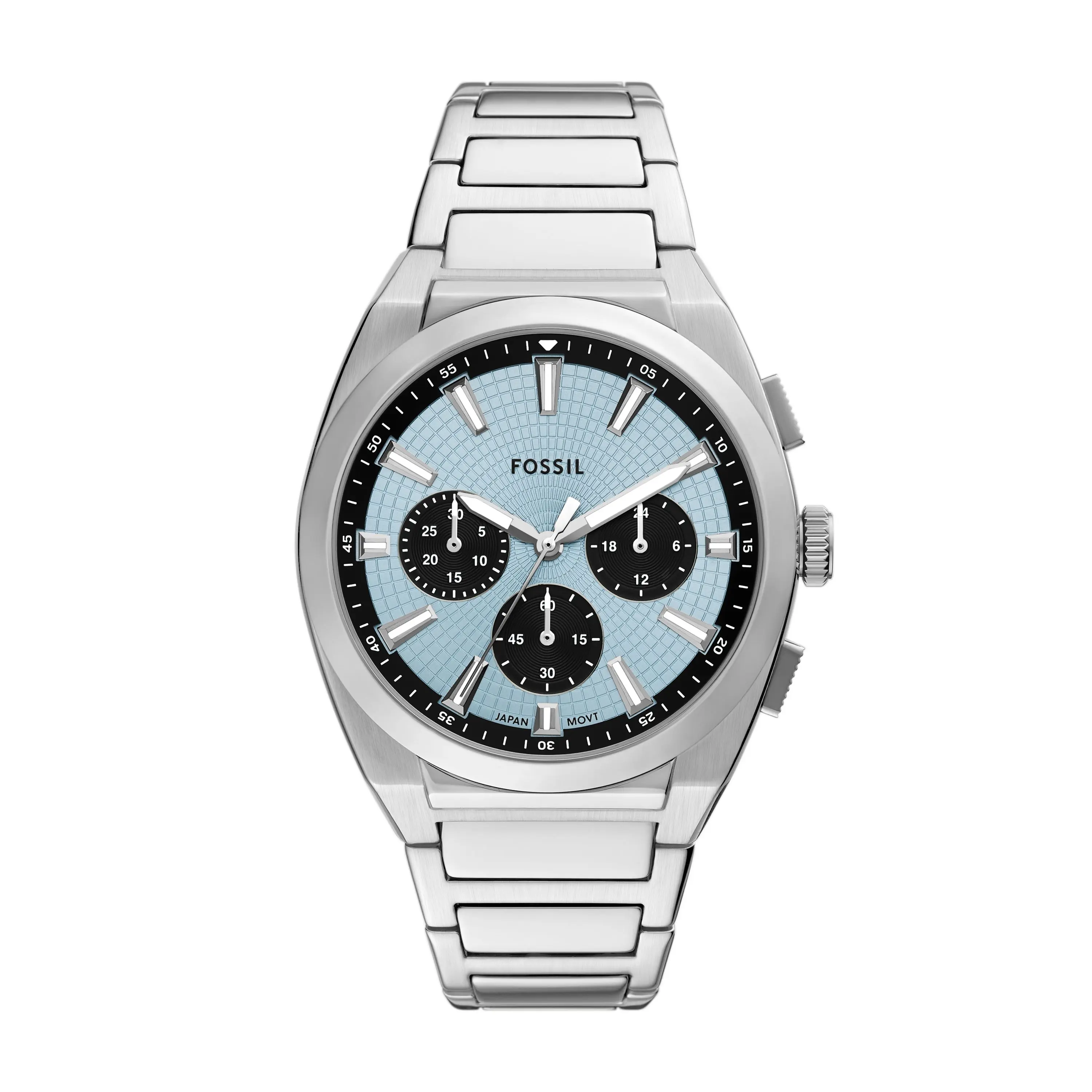 Fossil Men's Everett 44mm Chronograph, Stainless Steel Watch