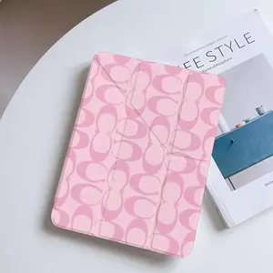 Upgraded iPad Y-Stand Protective Case — Compatible with 2021–2024 iPad Models. This case features a transparent back panel design, a built-in stylus slot, and an integrated stand function, supporting Y-fold operation 995