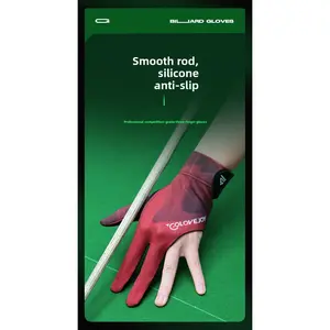 New indoor billiard gloves, non-slip, wear-resistant, breathable, three-finger snooker gloves, specially designed for competition, single piece