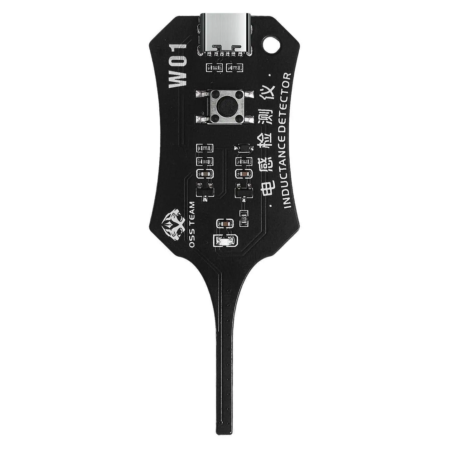 Mini Type-C Inductance Tester for Motherboard Coil Fault Detection, Circuit Tester for PCB Repair, Electromagnetic Induction Quick Fault Check Tool