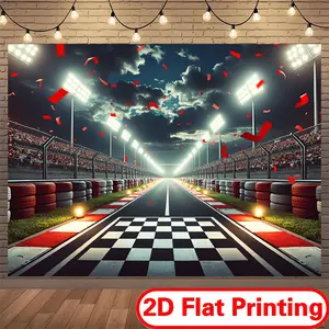 2D Flat Print Polyester Banner Decoration Backdrop for Theater Stage & Performances