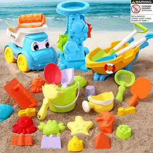 Beach Toy Set, Sand Car Bucket Spade Water Play Toys, Eco-Friendly Reusable Outdoor Parent-Child Interaction Fun Sandbox Tools, Sandbox Games