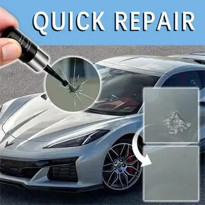 Windshield Crack Chip Repair Kit: 2 Bottles Quick Fix Car Windows Glass Tool Used for Car Star Shaped Scratches