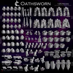 Unpainted Oathsworn Mini Parts