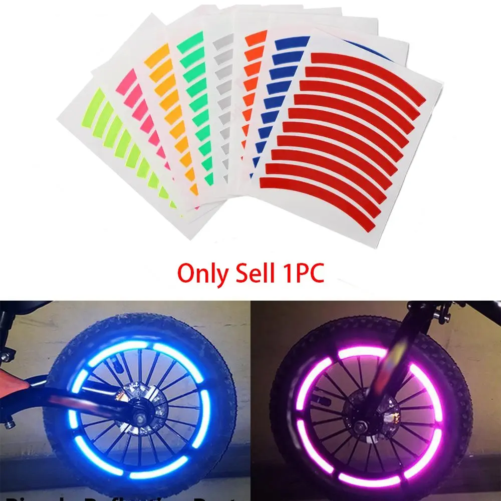 10pcs/set Reflective Neon Stickers with Night Light, Cycling Protection Luminous Stickers, Safe Night Rides for Bicycles/scooters, Cycling Accessories, Bike Accessories