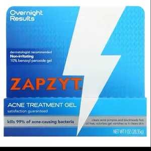 Acne Treatment Gel 1 oz 28.35g Dermatologist Recommended Non Irritating 10% Benzoyl Peroxide Gel Overnight Results Skin Repair