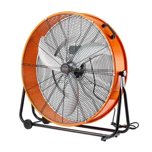 VEVOR Drum Fan, 30 Inch High Velocity Industrial Shop Fan, Heavy Duty Commercial Use 3-Speed 13000CFM, 360°Adjustable Tilting Industrial Floor Fan for Warehouse,Workshop,Factory, Basement