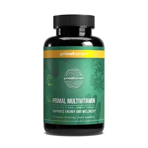 Primal Multivitamin -  Comprehensive Once a Day Multivitamin for Energy and Immune System. 21 KEY VITAMINS AND MINERALS. 30 Capsules