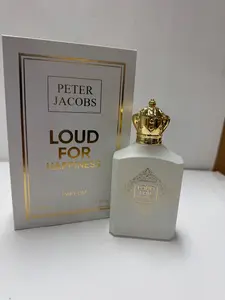 Peter Jacobs LOUD FOR HAPPINESS Parfum 100 ml Spray Unisex Sealed Box - Bergamot & Ginger, Liquorice, Vanilla, Cedarwood, Oud, Musk - Perfect for Any Occasion