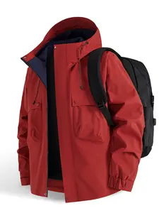 2026 New Outdoor Hooded Jacket, Outdoor Zipper Jacket, Couple Windproof Waterproof Breathable Casual Fitted Spring Fall Coat, Fashion Pure Color Hiking Vest, Lightweight Sports Jacket, Athletic Jackets, Sports Jacket