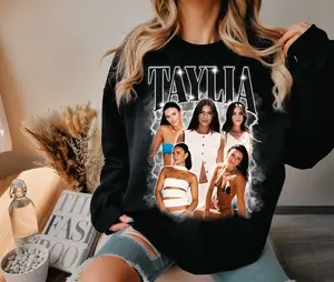 Custom Photo Bootleg Girlfriend 6 Face 90s Retro Vintage Sweatshirt, Shirt with Face on It for Boyfriend Birthday Gift, Womenswear Hoodie Sweaters