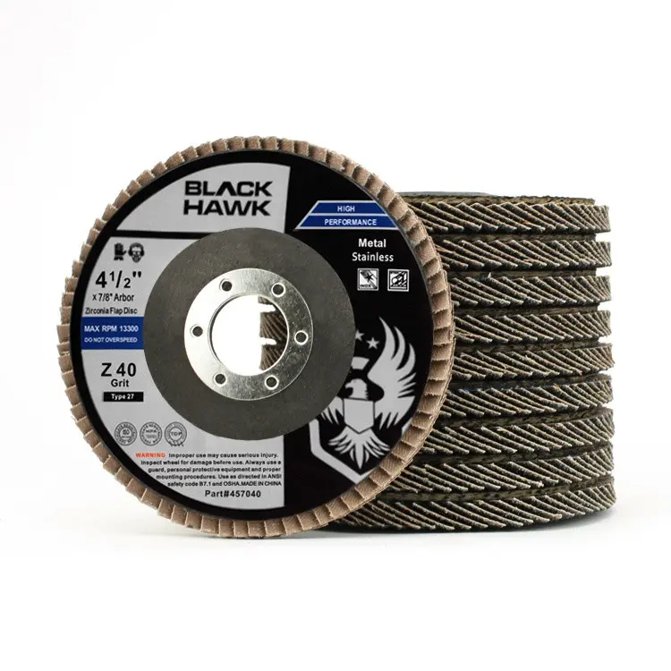 4-1/2" Zirc Flap Disc T27 - 10 Pack