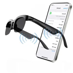 Bluetooth Smart Glasses, Wearable Smart Glasses, Wireless Audio Glasses, Voice Assistant, Music & Calls, Smart Sports Sunglasses with Mic & Speaker, Multifunctional Smart Glasses