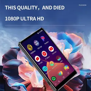 4 Inch MP3 Player Full Touch Screen Player MP4 Player Portable Music Player Bluetooth Android 8.1 Walkman Smart WiFi Internet