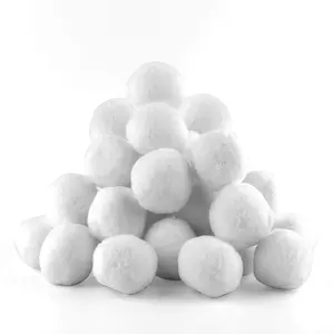 20 pcs 5cm Soft Fake Snowballs Artificial Snow Balls for Indoor Outdoor Snow Fight Realistic Fake Snow for Christmas Decorations Party