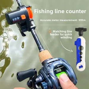 River Fishing line length counter, sea rod, raft fishing, lure rod, fishing line length meter, fishing reel, fishing line reel meter fishing  equipment, outdoor fishing equipment Spinning Casting Rods Spoon Lures