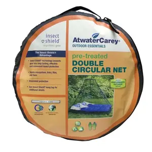 212 MAIN Atwater Carey Insectshield Double-Layer Circular Mosquito Net - Nylon Mesh Netting, High Visibility, Textiles & Soft Furnishings Bedding Accessory