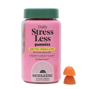 Semaine Daily Stress Less Gummies with CortisolCare - Doctor Formulated for Mood, Sleep, Energy, and Immunity - Low Sugar, Plant-Based Support Fitness Lemon Dietary Healthcare