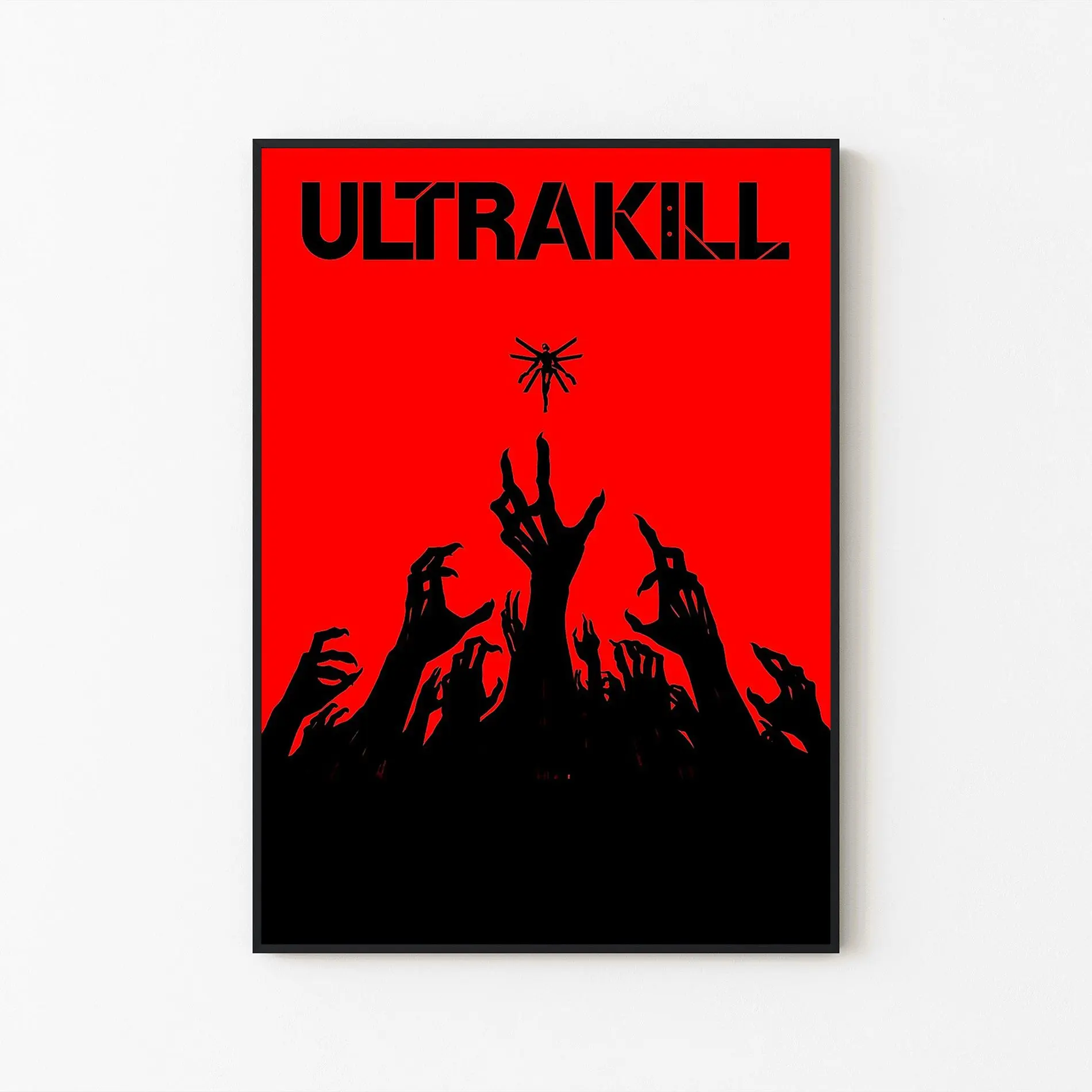 [New Gaming Decor - Sale Up To 40%] [Unframe] ULTRAKILL Game Poster, Fast-Paced FPS Wall Art, Retro Shooter Artwork, Gamer Room Decor, Action Game Fan Gift