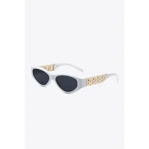 Chain Detail Temple Cat Eye Sunglasses