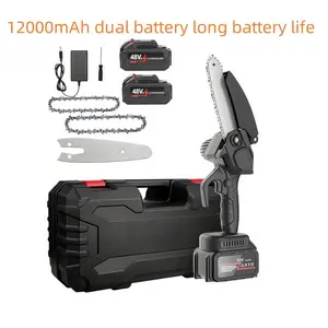 Brushless Electric Mini Chainsaw, Portable Handheld Cutting Tool with 2000mAh Battery, Great for Gardening Pruning Woodworking Camping, Ideal Holiday Gift for Seniors and Women