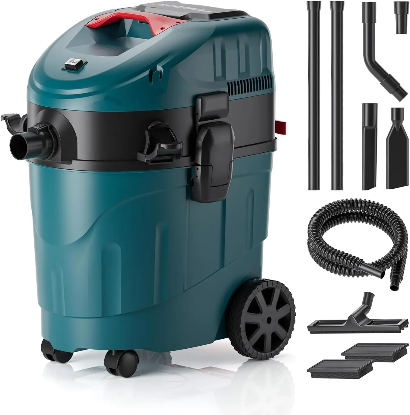 Dust Extractor Vacuum 9 Gallon Dual Cyclone Shop Vacuum Wet and Dry, Auto Clean System Prevents Filter Clogging, High Suction for Woodworking, Sanding and Workshop