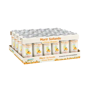 Delicioso Drinks Co. Morir Soñando "Citrus Dream" 24-Pack Creamy Milk & Orange Juice Based Classic Dominican Beverage 24x8.4 FL OZ - Fruit
