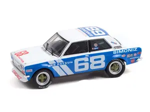 1972 Datsun 510 - #68 Brock Racing Enterprises BRE Guest Car (Tokyo Torque) Diecast 1:43 Scale Model - Greenlight 86346
