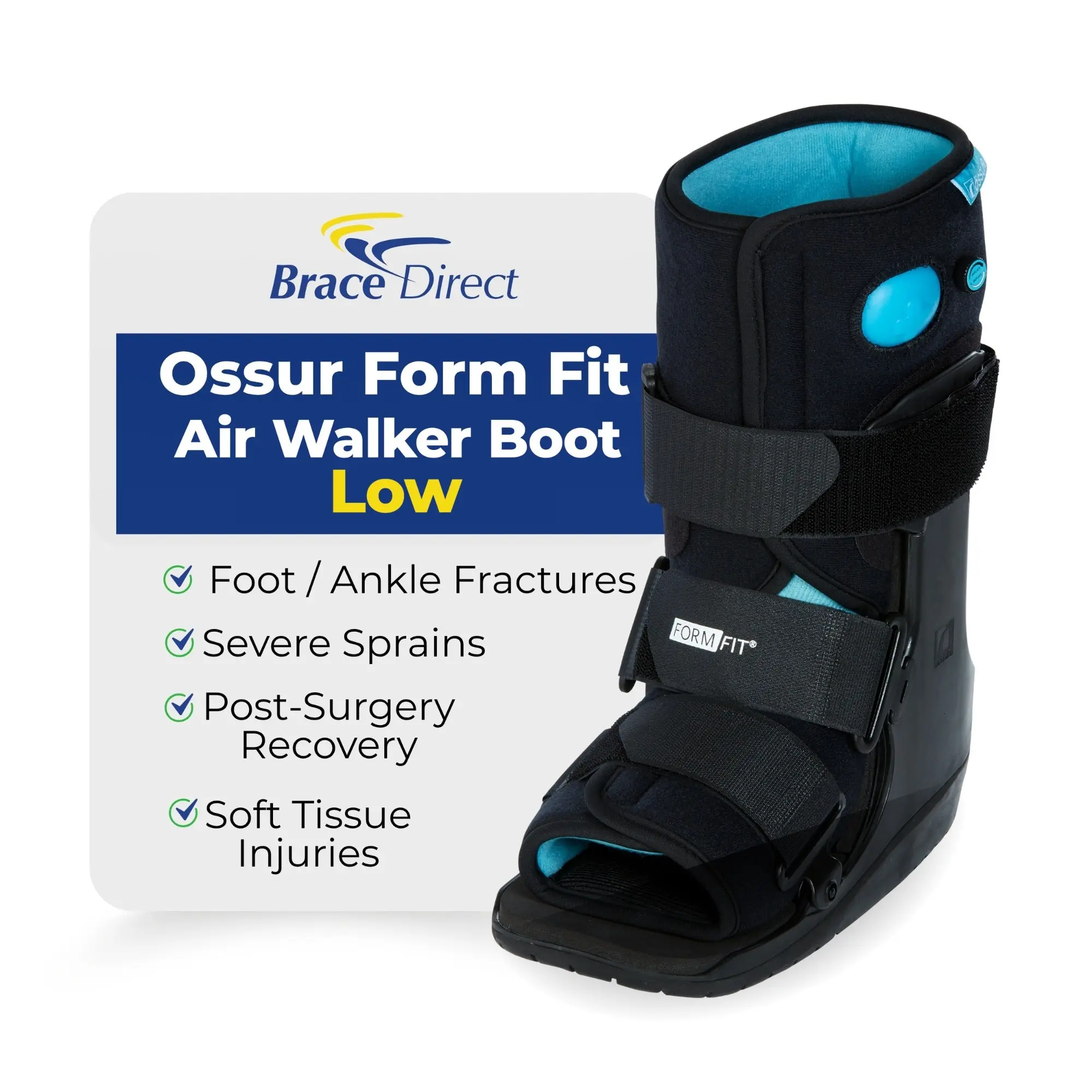 Ossur Form Fit Air Walker Boot Low L4361 - Medical Walking Boot with Pneumatic System