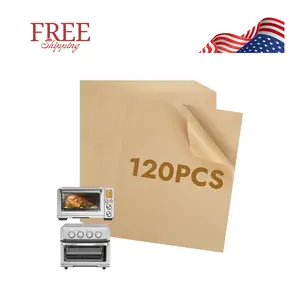 11 x 9in Air Fryer Parchment Paper Sheet Liners Compatible with Breville Smart Oven Air Fryer Pro BOV900BSS/ Cuisinart Airfryer Toaster Oven (120pcs)