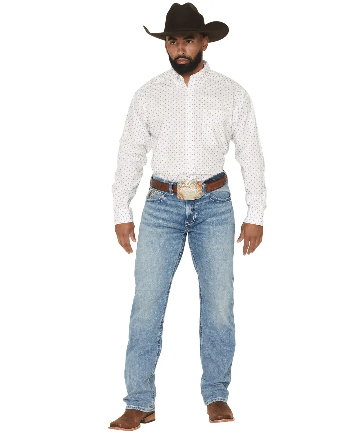 Ariat Men's Men'S M2 Flynn Rory Light Wash Relaxed Bootcut Stretch Denim - 10073109